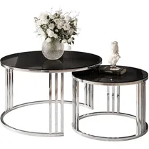lookway LORI Schwarz/ Silber Glas 70 x 48 cm