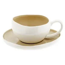 Almina Wave Cream Kaffeeservice 12-tlg. beige/weiß
