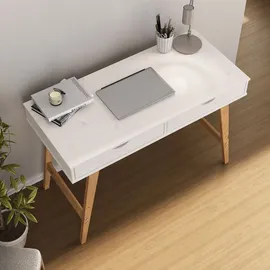 Idimex Schreibtisch Milo Eiche / Weiß