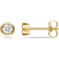 FAVS Ohrstecker 375er Gelbgold Ohrringe Damen