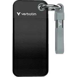 Verbatim Pocket SSD 1 TB USB 3.2 Typ-C schwarz/grau