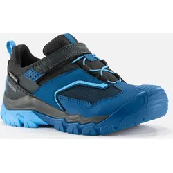 Wanderschuhe Kinder Gr. 28–34 wasserdicht Klettverschluss - Crossrock blau 28