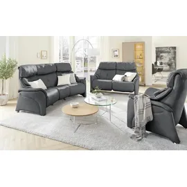 HIMOLLA Relaxsessel 4217 Leder 96 x 109 x 91 cm Grau mit Kopfteil