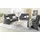 HIMOLLA Relaxsessel 4217 Leder 96 x 109 x 91 cm Grau mit Kopfteil