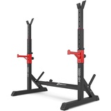 Hop-Sport Hantelständer HS-1006L - Squat Rack Kniebeugenständer bis 200kg belastbar - Langhantelständer Höhe und Breite verstellbar