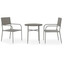 vidaXL Garten-Essgruppe -tlg. grau 3098034