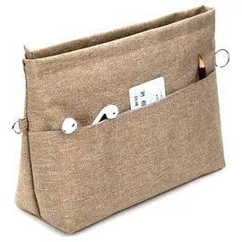 WHC Innentaschen fš1r Handtaschen, Klein Taschenorganizer Bag in Bag Organizer Handtasche Extra Klein, Taschen Organizer fš1r Handta... - Beige