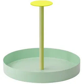 REMEMBER Tablett Nana Ø 28 cm Metall Grün Lime