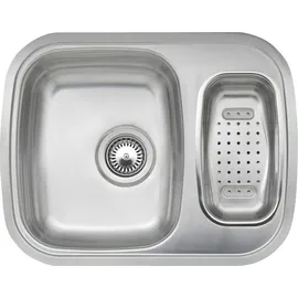 Reginox R16534 Edelstahlspüle MORENA KGKG-CC ohne Überlauf / ab Schrankbreite 60 cm / Flächenbündig / Einbau - Silber