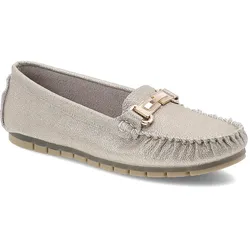Goldene Mokassins S.Barski Elegante Damenschuhe, 39