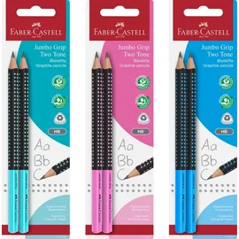 Faber-Castell Bleistift Jumbo Grip Two Tone 2 St. Schwarz