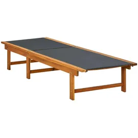 furnicato Sonnenliege 200 x 66 x 0 cm Braun