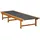 furnicato Sonnenliege 200 x 66 x 0 cm Braun