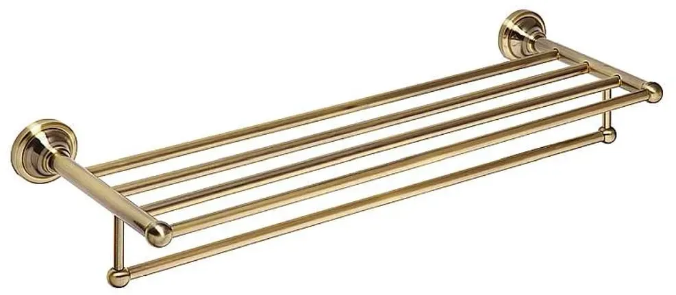 Brillantbad BETRO BRONZE Handtuchablage Messing Bronze 665x120x225 mm für Bad & Küche >> zum Bohren