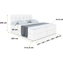 altdecor MARCE 120 x 200 cm H3 Weiß
