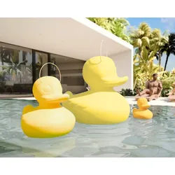 MEGA DUCK Dekorationsobjekt Goodnight Light by Mark Newton, Farbe: Schwarz