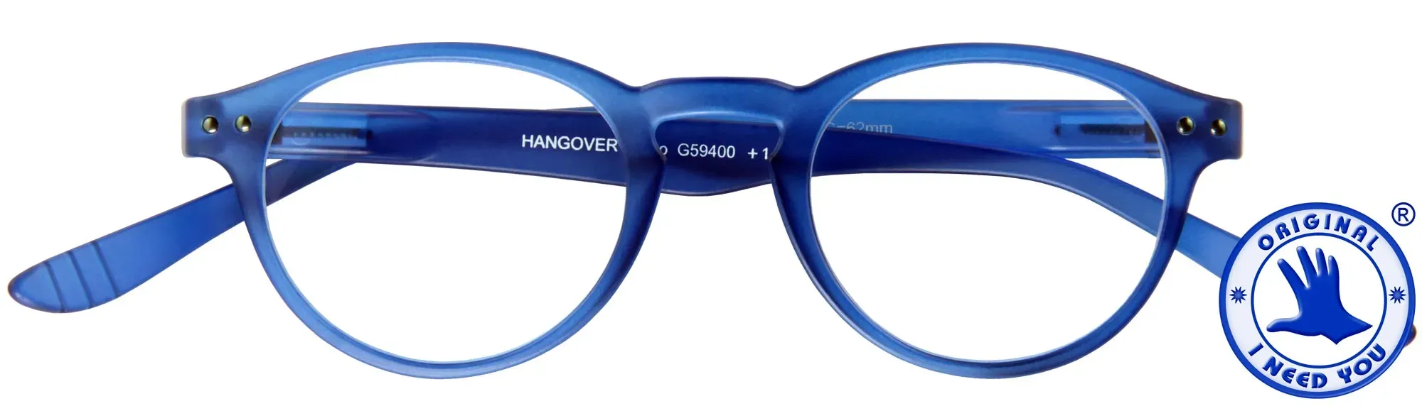 HANGOVER Panto in 4 Farben Stärke von + 1.00 dpt. bis + 3.00 dpt-Blau-+ 1,50 - Unisex