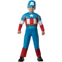Rubie's Marvel Super Hero Adventures Muscle Chest Kostüm für Jungen, Captain America, Toddler