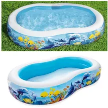 BESTWAY Family Pool Sea Ground Planschbecken 262 x 157 x 46 cm (54118)