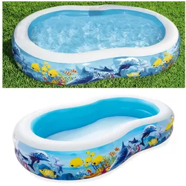 BESTWAY Family Pool Sea Ground Planschbecken 262 x 157 x 46 cm (54118)