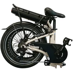 Blaupunkt Elektrofahrrad 20 Zoll, Tiefeinsteiger - weiß