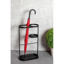 Sconto Primavera Schirmständer 37 x 18 x 60 schwarz