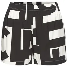 French Connection Pyjamashorts Damen schwarz-weiß-gemustert Gr.46