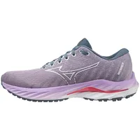 Mizuno Unisex Wave Inspire 19 Straßen-Laufschuh, Wisteria/White/Sun Kissed Coral,