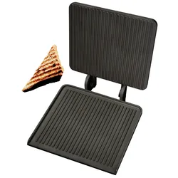 Neumärker® Panini Grill Wechselplatten für Thermocook® | Aluminiumguss mit Antihaftbeschichtung
