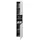 Uno Xora Hochschrank 34 x 190 cm Weiß Hochglanz Kunststoff