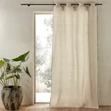 Am.pm Chambray-vorhang Bombaya Ecru meliert/weiss