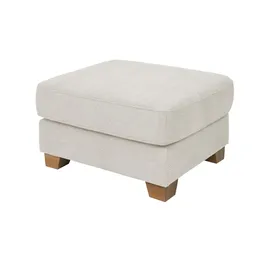 Soho Hocker Franka 75 x 42 x 62 cm Weiß