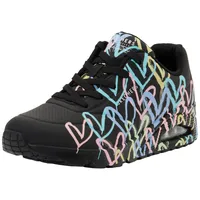 SKECHERS Uno Spread The Love Damen Schwarz/Lila/Türkis 39