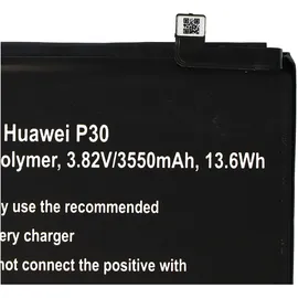 AccuCell Akku passend für Huawei P30 Li-Polymer, 3,82V, 3550mAh, 13,6Wh, built-in, ohne Werkzeug