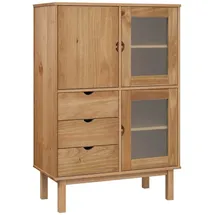 vidaXL Highboard OTTA 85x43x125 cm Massivholz Kiefer