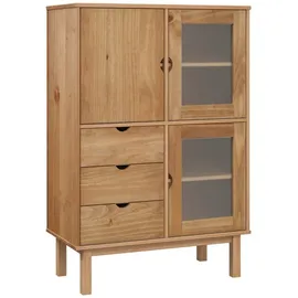 vidaXL Highboard OTTA 85x43x125 cm Massivholz Kiefer