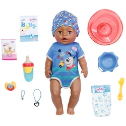 Baby Born Babypuppe Magic Boy, Dolls of Colour, 43 cm, mit lebensechten Funktionen blau