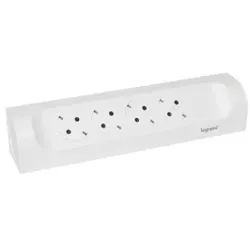 Legrand 694503 Ecksteckdosenleiste 4x Steckdose, ohne Kabel Farbe: Ultraweiß 1