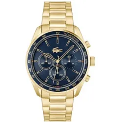 Lacoste für Herren. 2011381 Chronographenuhr aus Edelstahl mit Boston-Marine-Ionen-Beschichtung (OSFA), Lässig, Armbänder, Rostfreier Stahl
