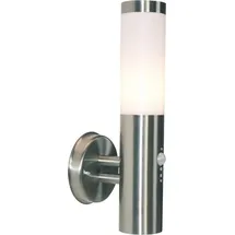 Deko-Light Außenleuchte Edelstahl 38,8 cm mit Bewegungsmelder, E27, IP44, silber