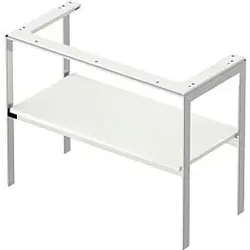 Duravit White Tulip Waschtisch-Konsole WT454103636 98,4 x 45 cm, Weiß Seidenmatt, bodenstehend, Metall