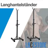 Verstellbarere Langhantelständer Hantelständer Hantelablage Schwarz LACESTONE