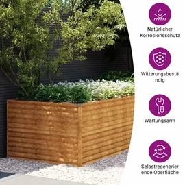 vidaXL Hochbeet 290 x 100 x 69 cm Braun