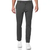 Indicode Anzughose "INRoedekro", Herren, Gr. 36, Länge 32, grau (charcoal mix), Web, Obermaterial: 65% Polyester, 35% Baumwolle, unifarben, slim fit knöchellang, Hosen Anzughose, gepflegter Look mit gerade geschnittener Beinform