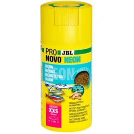JBL ProNovo Neon Grano, Fischfutter-Granulat, Klickdosierer, Größe XXS,100 ml