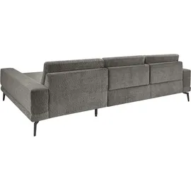 Set One by Musterring Ecksofa "SO 3600 optimaler Sitzkomfort in Federkern o. Kaltschaum, 2 Sitzhöhen", grau (kama anthrazit), B:293cm H:87cm T:180cm, 100% Polyester, SET ONE BY MUSTERRING, Sofas, Ecksofa, Sitzhöhe 42 cm, Federkern, B 293 x T 180 cm, Kama anthrazit