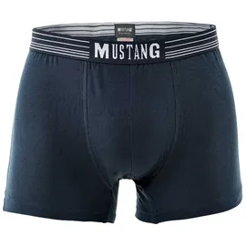 Mustang Boxershorts True Denim Marine/Blau L 3er Pack