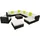Tectake Las Vegas Rattan Lounge schwarz