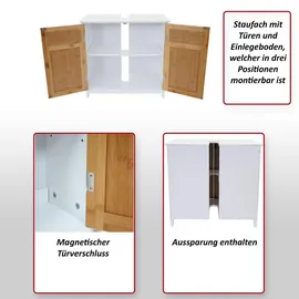 MCW Waschbeckenunterschrank 60 x 60 x 30 cm Weiß