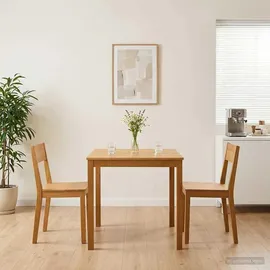 vidaXL Esstisch 75 x 75 x 75,5 cm Eiche Natur braun